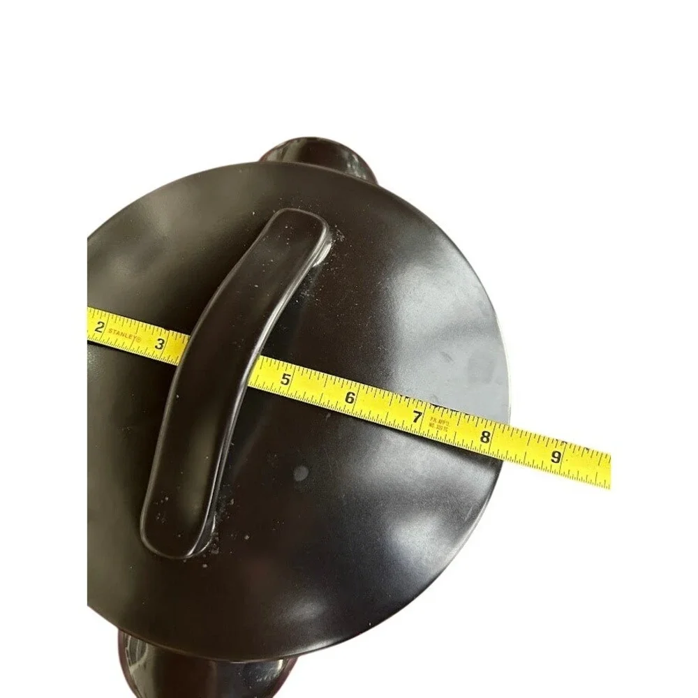 World Market Black Roaster Domed Lid Oven Safe 450F‎ 7 Inch